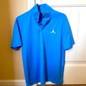 Mens Large Jordan golf polo (UNC blue)
